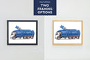 Humongous Trucks Art Print, Framed (16" x 12")