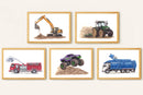 Humongous Trucks Art Print, Framed (16" x 12")