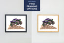 Humongous Trucks Art Print, Framed (16" x 12")