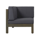 OANA 3-Piece Love Seat Set with Coffee Table, Dark by HouseOfZazla