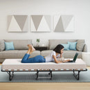75 x 31.5 Inch Folding Guest Bed with Memory Foam Mattress for Adult by LJGDeals