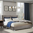 Full Tufted Upholstered Platform Bed Frame with Flannel Headboard by LJGDeals