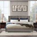 Full Tufted Upholstered Platform Bed Frame with Flannel Headboard by LJGDeals