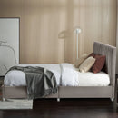 Full Tufted Upholstered Platform Bed Frame with Flannel Headboard by LJGDeals