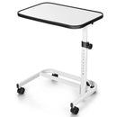 Rolling Overbed Bedside Table with 9-Level Adjustable Height by LJGDeals