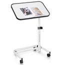 Rolling Overbed Bedside Table with 9-Level Adjustable Height by LJGDeals