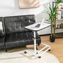 Rolling Overbed Bedside Table with 9-Level Adjustable Height by LJGDeals