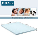 4 Inch Gel Injection Memory Foam Mattress Top Ventilated Mattress Double Bed by LJGDeals
