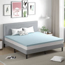 4 Inch Gel Injection Memory Foam Mattress Top Ventilated Mattress Double Bed by LJGDeals
