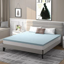 4 Inch Gel Injection Memory Foam Mattress Top Ventilated Mattress Double Bed by LJGDeals