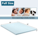 4 Inch Gel Injection Memory Foam Mattress Top Ventilated Mattress Double Bed by LJGDeals