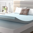 4 Inch Gel Injection Memory Foam Mattress Top Ventilated Mattress Double Bed by LJGDeals