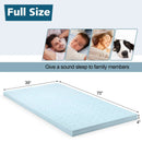 4 Inch Gel Injection Memory Foam Mattress Top Ventilated Mattress Double Bed by LJGDeals