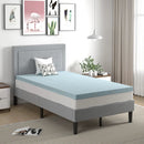 4 Inch Gel Injection Memory Foam Mattress Top Ventilated Mattress Double Bed by LJGDeals
