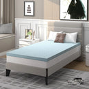 4 Inch Gel Injection Memory Foam Mattress Top Ventilated Mattress Double Bed by LJGDeals