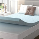 4 Inch Gel Injection Memory Foam Mattress Top Ventilated Mattress Double Bed by LJGDeals