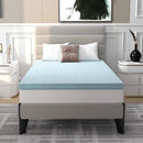 4 Inch Gel Injection Memory Foam Mattress Top Ventilated Mattress Double Bed by LJGDeals