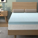 4 Inch Gel Injection Memory Foam Mattress Top Ventilated Mattress Double Bed by LJGDeals