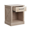 Compact Nightstand with Drawer and Shelf by DirectDeals