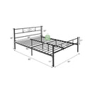 Twin/Full/Queen Size Metal Bed Frame with Headboard and Footboard by LJGDeals