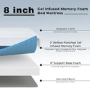 8 Inch Memory Foam Mattress with Poly Jacquard Fabric Cover by LJGDeals