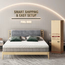 75L x 54W x 8H Memory Foam Mattress with Jacquard Fabric Cover by LJGDeals
