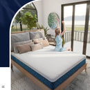 10 Inch Mattress with Jacquard Fabric Cover in a Box by LJGDeals