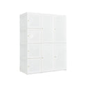 Clothes Foldable Armoire Wardrobe Closet with 12 Cubby Storage by LJGDeals
