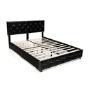 Full/Queen PU Leather Upholstered Platform Bed with 4 Drawers
