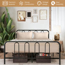 Full/Queen Size Metal Bed Frame with Headboard and Footboard-Full Size