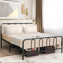 Full/Queen Size Metal Bed Frame with Headboard and Footboard by LJGDeals