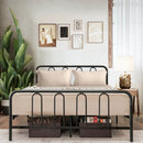 Full/Queen Size Metal Bed Frame with Headboard and Footboard by LJGDeals
