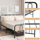 Full/Queen Size Metal Bed Frame with Headboard and Footboard-Full Size