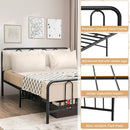 Full/Queen Size Metal Bed Frame with Headboard and Footboard by LJGDeals