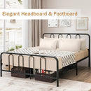 Full/Queen Size Metal Bed Frame with Headboard and Footboard by LJGDeals