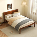 Twin/Full/Queen Size Bed Frame with Wooden Headboard and Slat Support by LJGDeals