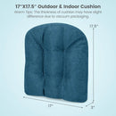 4 Pack 17.5 x 17 Inch U-Shaped Chair Pads with Polyester Cover by DirectDeals