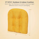 4 Pack 17.5 x 17 Inch U-Shaped Chair Pads with Polyester Cover by LJGDeals