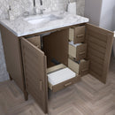 James Martin Portland 36" Single Bathroom Vanity, Whitewashed Walnut