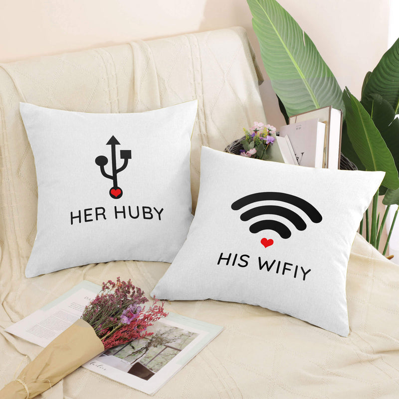 Huby & Wifey A Cushion