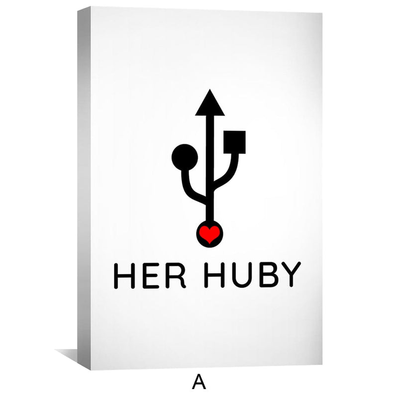 Huby & Wifey Canvas