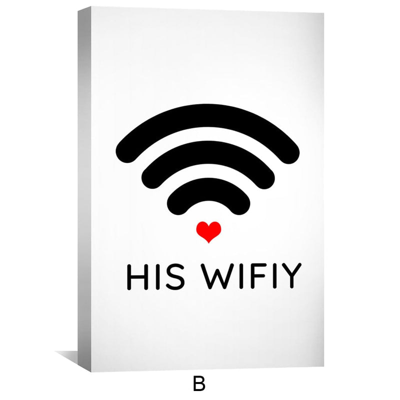 Huby & Wifey Canvas