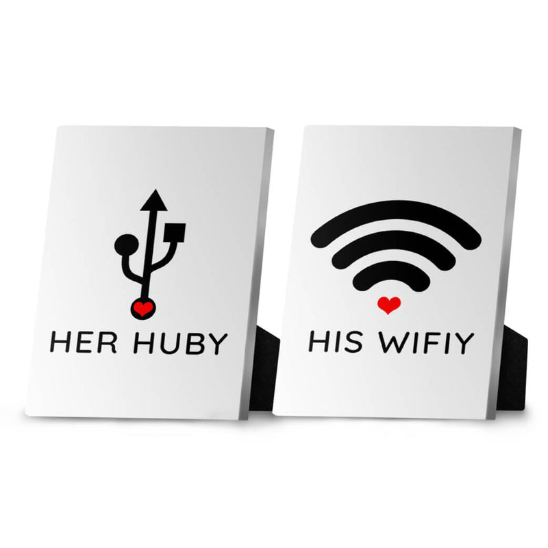 Huby & Wifey Desktop Canvas