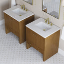 James Martin Hudson 30" Single Bathroom Vanity, Honey Oak