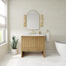 James Martin Hudson 36" Single Bathroom Vanity, Light Natural Oak