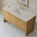 James Martin Hudson 60" Single Bathroom Vanity, Light Natural Oak