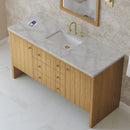 James Martin Hudson 60" Single Bathroom Vanity, Light Natural Oak