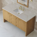James Martin Hudson 60" Single Bathroom Vanity, Light Natural Oak