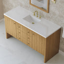 James Martin Hudson 60" Single Bathroom Vanity, Light Natural Oak