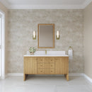 James Martin Hudson 60" Single Bathroom Vanity, Light Natural Oak